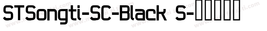 STSongti-SC-Black S字体转换